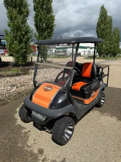 2005 Club Car golf cart quality Harley Davidson themed paint job and color matched seats. New batter...