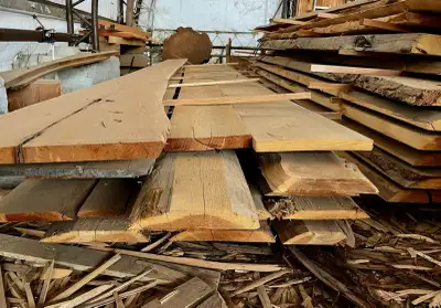 We have many slabs for sale west of Red Deer, featuring Western Red Cedar and Douglas Fir all source...