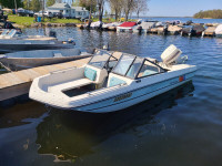 Boat with 70HP Outboard Motor