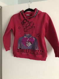 Warm sweatshirt, girls age 7-9