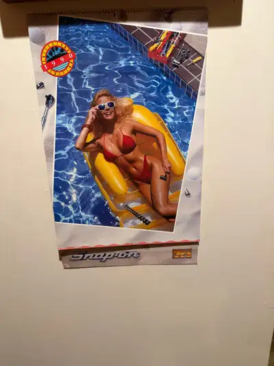 Rare Mint 1990 Girlie Snap On tools collectors edition calendar—!! MINT— if you were born in 1990 an...