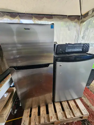 2 Fridges 1 Danby Energy Star & 1 GE 2 Shelves Both W Freezers, View more