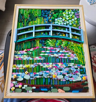 LEGO Art - Monet – Bridge/Pond of Water Lilies, 31220, completed, View more