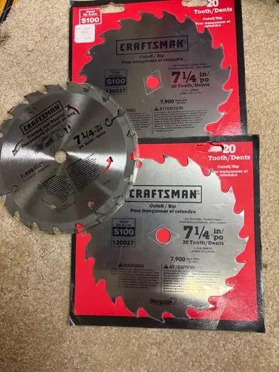 3 Vintage Craftsman Saw Blades NEW, View more