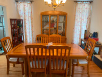 Solid Wood Dining Set,  Tables, Cabinet, Chairs