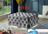 OTTOMAN FABRIC ARV FURNITURE MISSISSAUGA ONTARIO CANADA