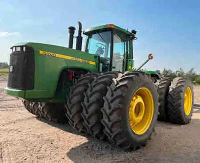 1998 John Deere 9400, 12 speed, led lights , 520-42 verdestein tires at 95%, head, turbo, articulati...