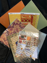 Fall/autumn scrapbooking/card package 