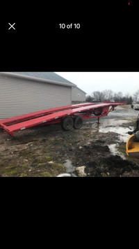 Kauffman 35’ car trailer very good condition has new 10 ply tire