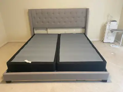 Upholstered bed frame , View more