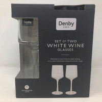 NEW in Box Denby Wine Glasses