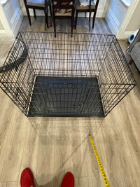 XL KONG DOUBLE DOOR DOG CRATE CAGE W/ DIVIDER