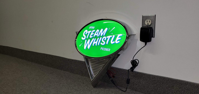 Steam Whistle light up sign in Arts & Collectibles in Markham / York Region
