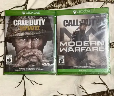 Hey there, looking to sell these brand new copies of these call of duty games as i bought them to co...