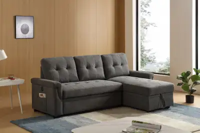 Dark Grey Sectional Sofa Bed, View more
