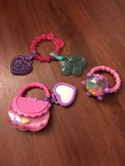 I have the Fisher Price full set baby girl toys. All 3 for $12 or best offer from a smoke free home