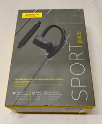 Jabra Sport pace wireless bluetooth headset-NEW