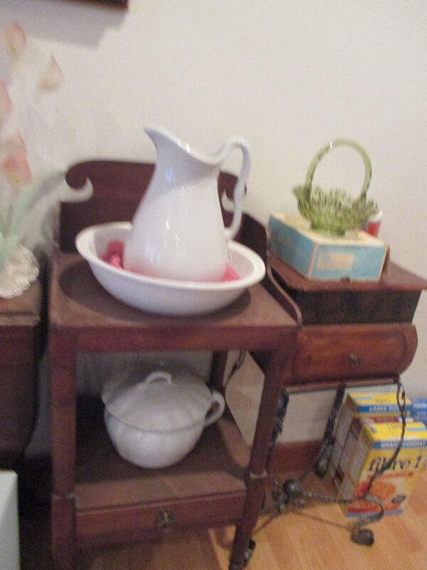 Antique Water Pitcher & Basin and Chamber Pot in Other in Fredericton