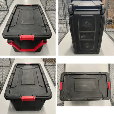 Sterilite Storage Bin w Lid + Wheels + Latches (40 Gal) 151 L, View more