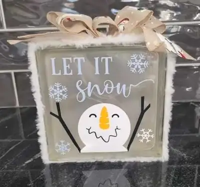Glass blocks hand designed in many different themes Large blocks 8 inches 30.00 -35 00 Small blocks...