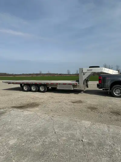 2024 Millroad Gooseneck (Aluminum ) Tilt deck 26 feet long Over 15 000 pound capacity 12 000 pound w...