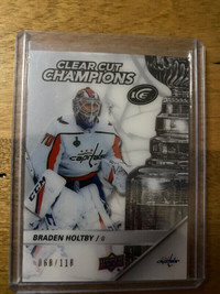 2018-19 Ice Braden Holtby Clear Cut Champions #CCC-BH 068/118