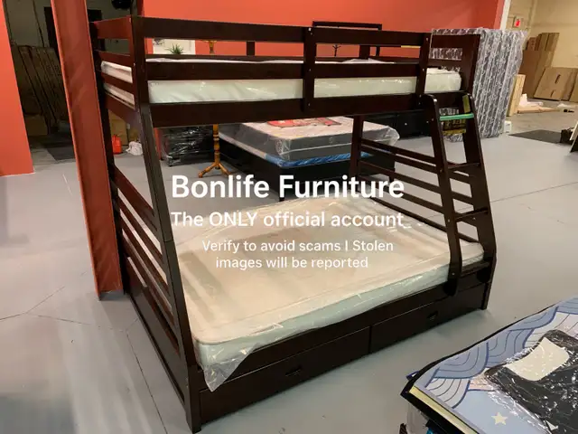solid wood bunkbed on sale kids bunkbed  in Beds & Mattresses in City of Toronto - Image 2