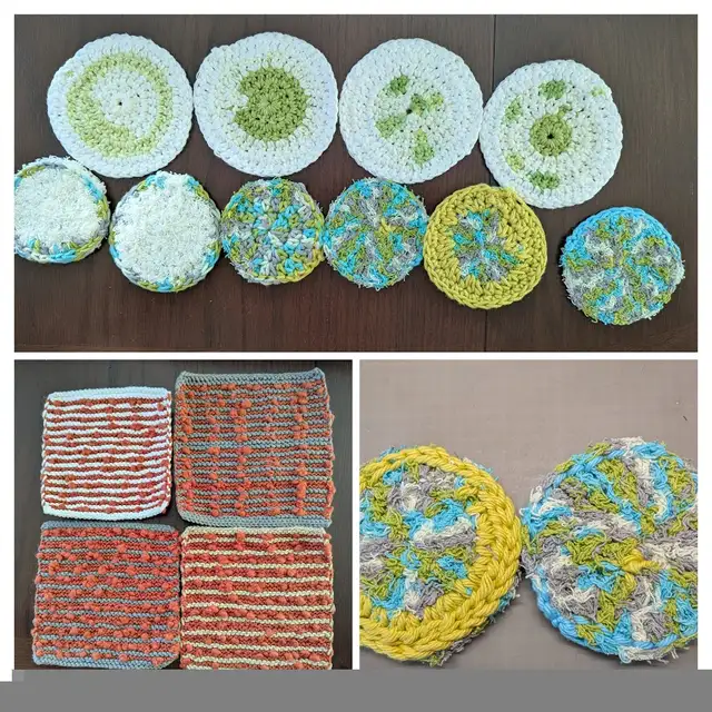Dishcloths, scrubbies, coasters - 100% cotton, handmade in Hobbies & Crafts in Calgary - Image 4
