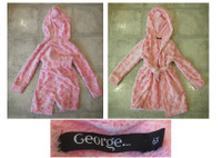 Size 6x Pink leopard robe, George