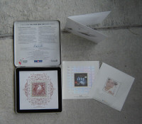 coffret de 3 timbres du millénaire de 1999 par Postes Canada