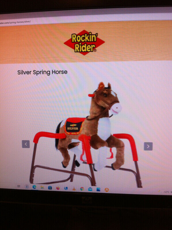 ROCKIN RIDER "SILVER" SPRING HORSE: SOUNDS, SONGS, PHRASES, ETC in Toys & Games in Red Deer - Image 2