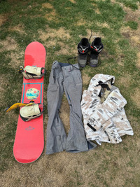 XS women’s starter snowboarding set