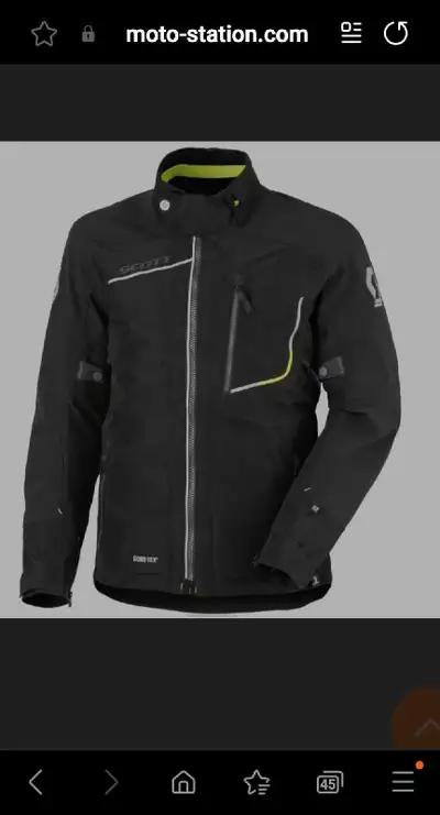 Salut j'ai à vendre un manteau de moto en Gore-tex Neuf j'amais utilisé grandeur Médium. Scott Prior...