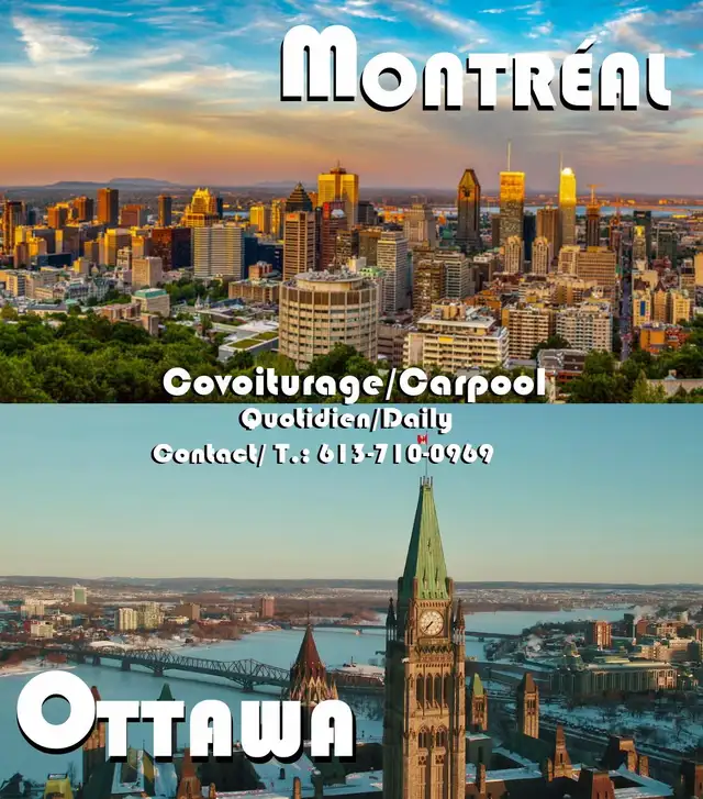 Rideshare/Carpooling Montreal - Ottawa