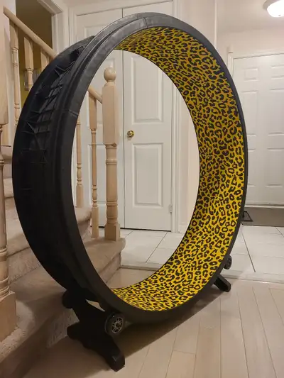 One Fast Cat Gen 6 Exercise Wheel • Dimensions: Outside diameter 48"; Track Width 11" • New track pa...