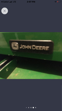 Mint John deer tool box