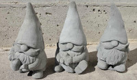 7"  concrete gnomes