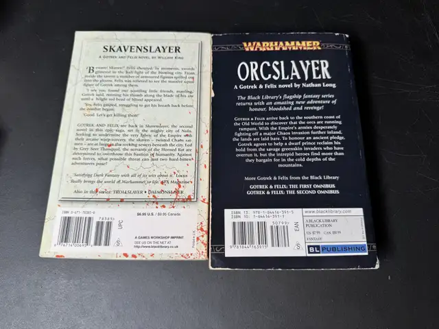 Orcslayer + Skavenslayer by William King & Nathan Long - PB in Fiction in Ottawa - Image 3