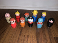 Vintage Fisher Price Little People Lot of Ten