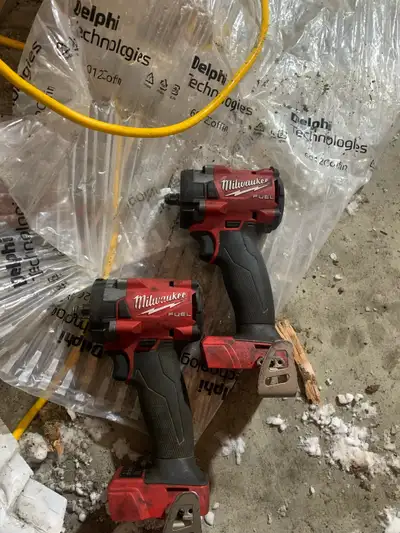 Milwaukee m18 stubby 3/8 and 1/2, View more