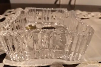 Bohemia Crystal ashtrays or can be used as candy dish, View more