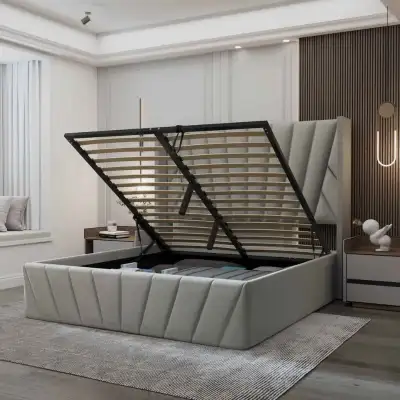 Bed * luxury bed * queen bed * bed frame ** hydrloic storage bed, View more