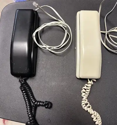 2 VINTAGE NORTHERN TELECOM SOLO BLACK TOUCH DIAL PHONE, View more