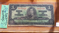 Canada 1937 Osbourne/Towers $1.00 bill