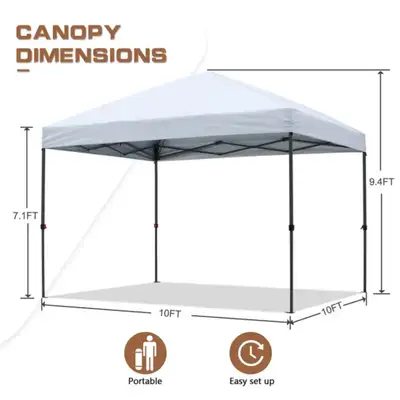 3x3M Outdoor Pop-Up Canopy Tent Waterproof Heavy Duty Gazebo, View more