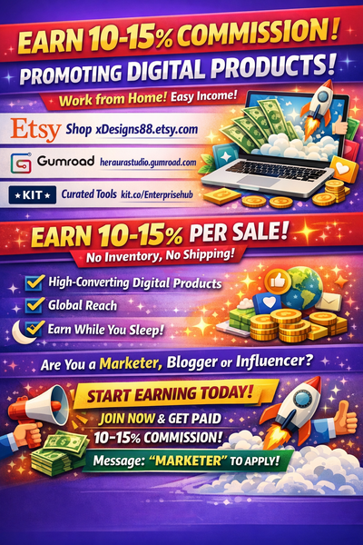  EARN 10–15% COMMISSION PROMOTING DIGITAL PRODUCTS (NO INVENTO, View more