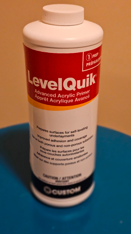 Acrylic Primer, LevelQuik in Floors & Walls in Mississauga / Peel Region