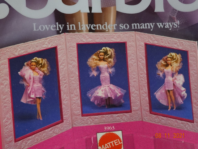 Barbie, Lavender Looks, 1989, #3963, several ways wearing dress in Toys & Games in Kelowna - Image 4