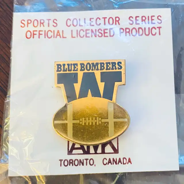 Lot of 8 Asst’d Winnipeg Blue Bombers Lapel Pins62854392211331122
