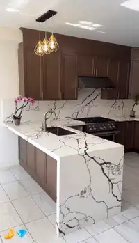 Quartz Granite Kitchen Countertops